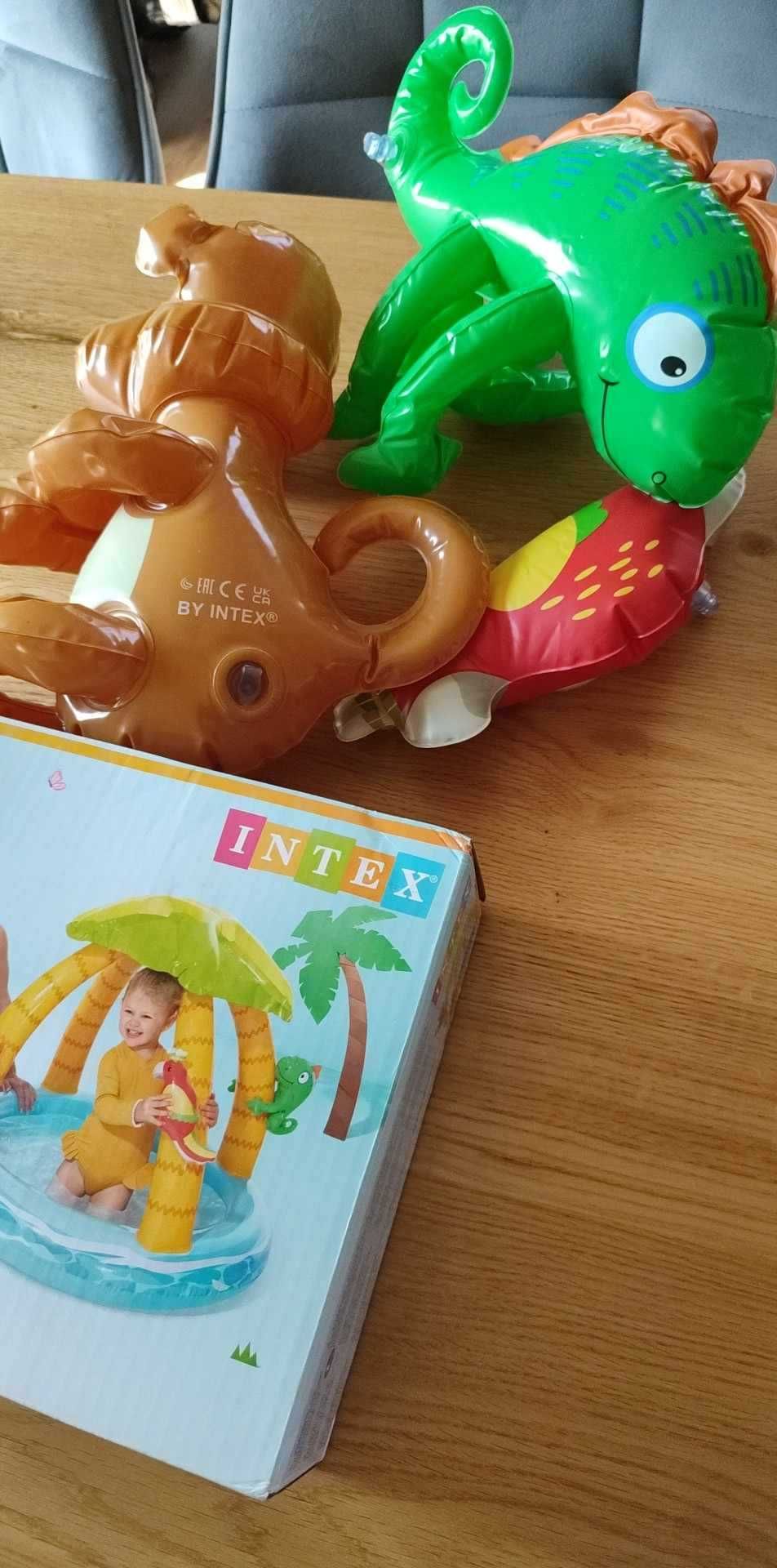 Basen dmuchany okrągły brodzik bezludna wyspa tropikalna Intex 102cm