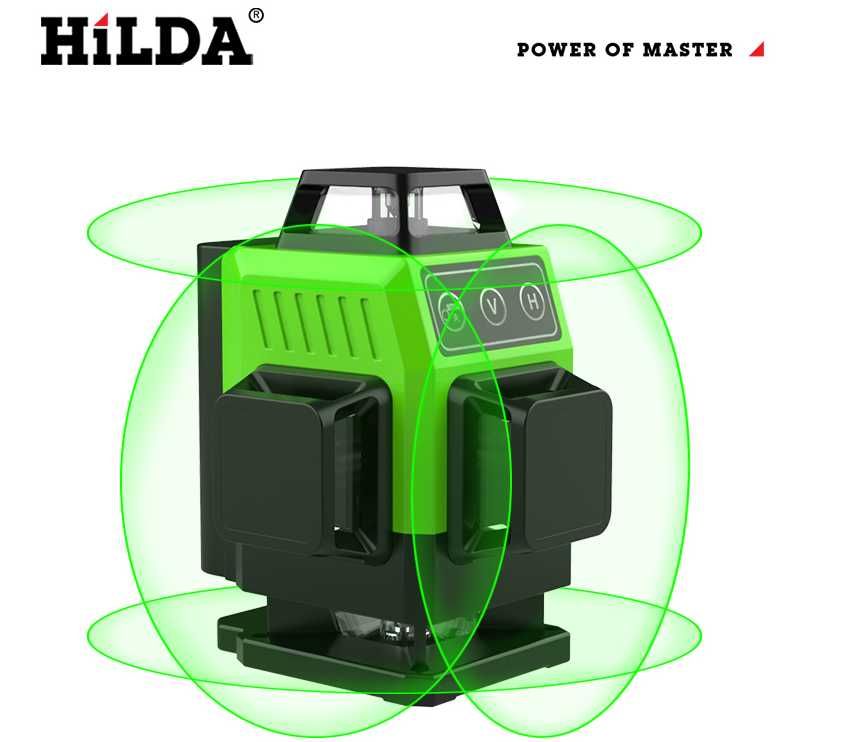 4D Hilda  Mini 16л азерний уровень рівень нивелир Зел Луч Новинка