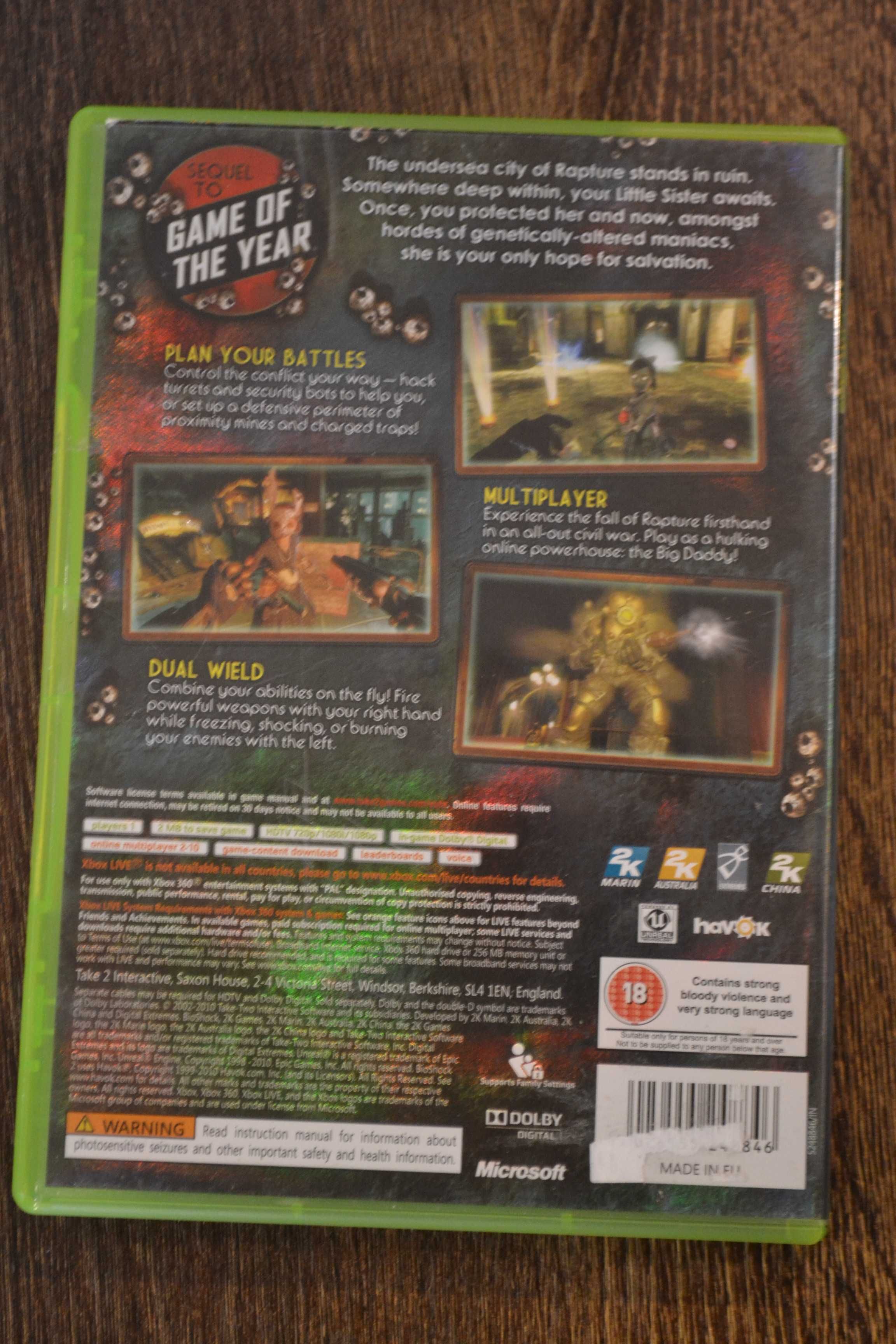Bioshock 2 Xbox 360
