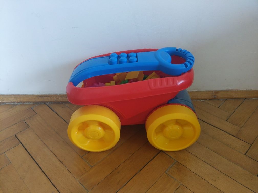 fisher price mega bloks pojazd zbieracz klocków z klockami mega bloks