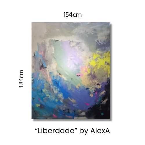 Quadro/pintura arte "Liberdade" 160cmx190cm tela by AlexA