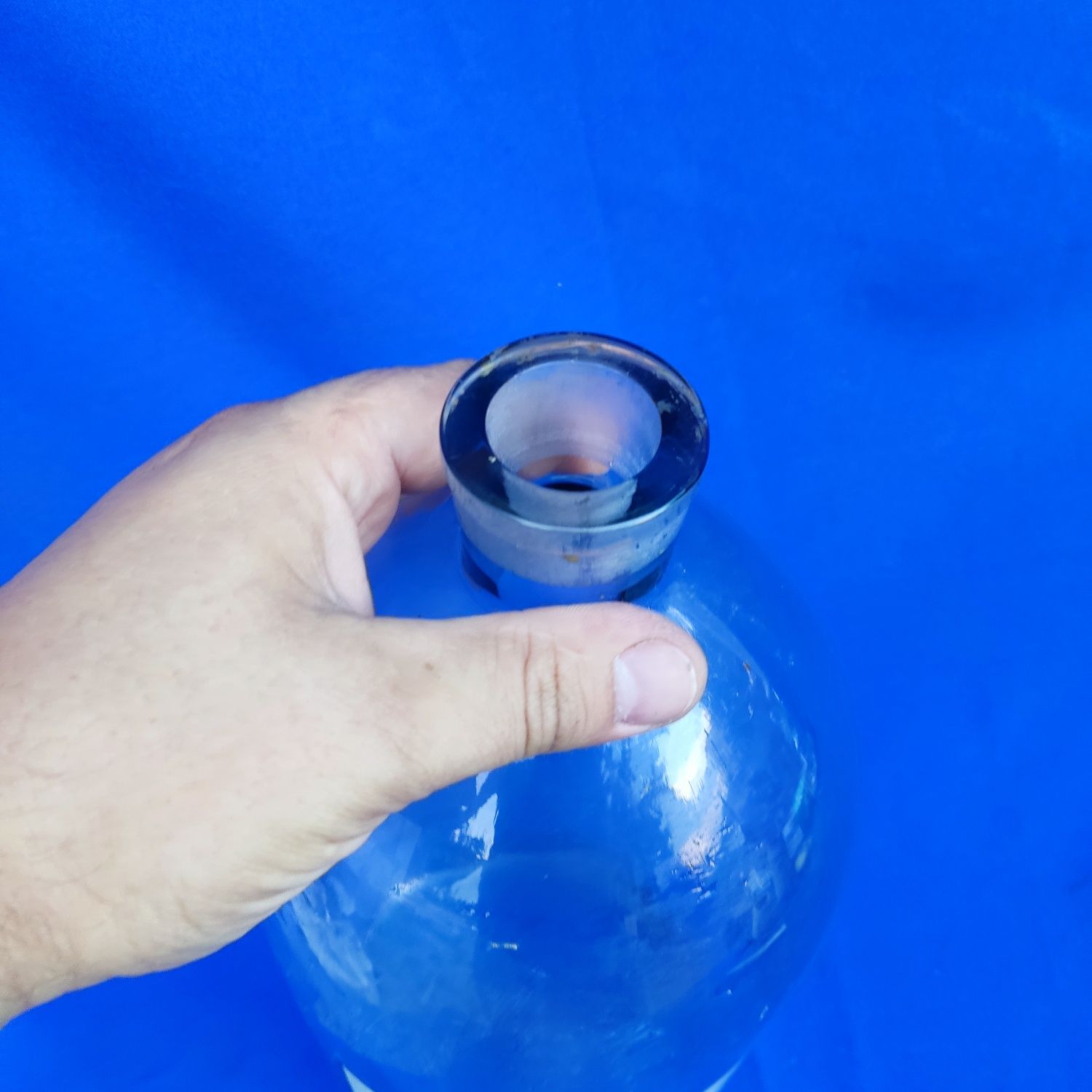 Стеклянный бутыль на 5 л литров СССР  с надписью жидкость Бурова Liquo