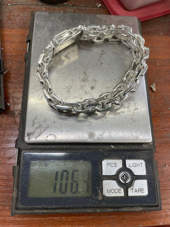 Срібний браслет 100г чоловічий, мужской серебряный браслет 925