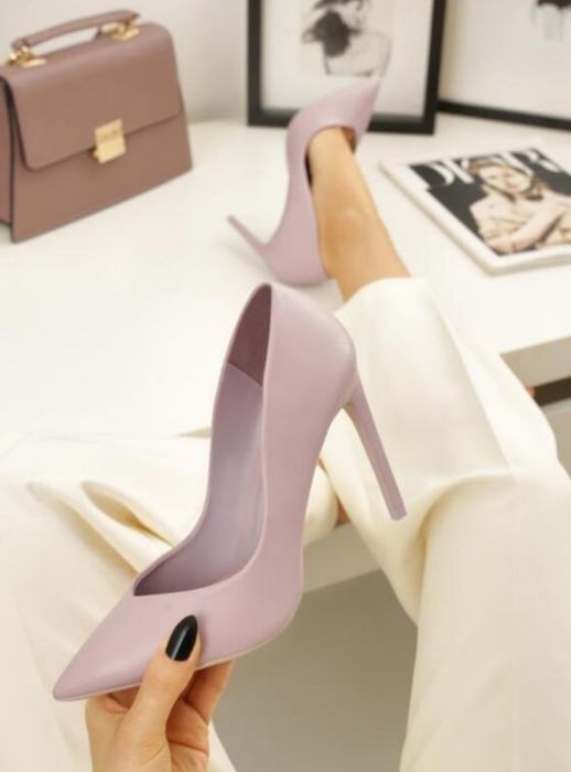 Туфлі човники лавандові