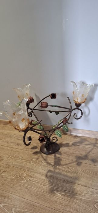 Zestaw oświetlenia – lampa wisząca + 2 kinkiety + lampa stojąca