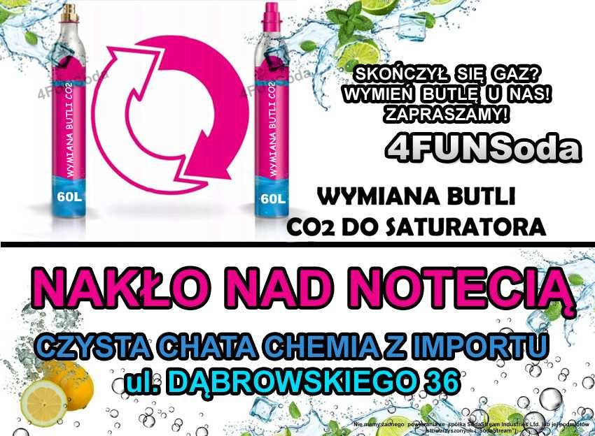 NAKLO NAD NOTECIA typu Soda Stream SodaStream gaz CO2