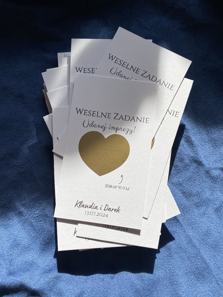 Zdrapki weselne