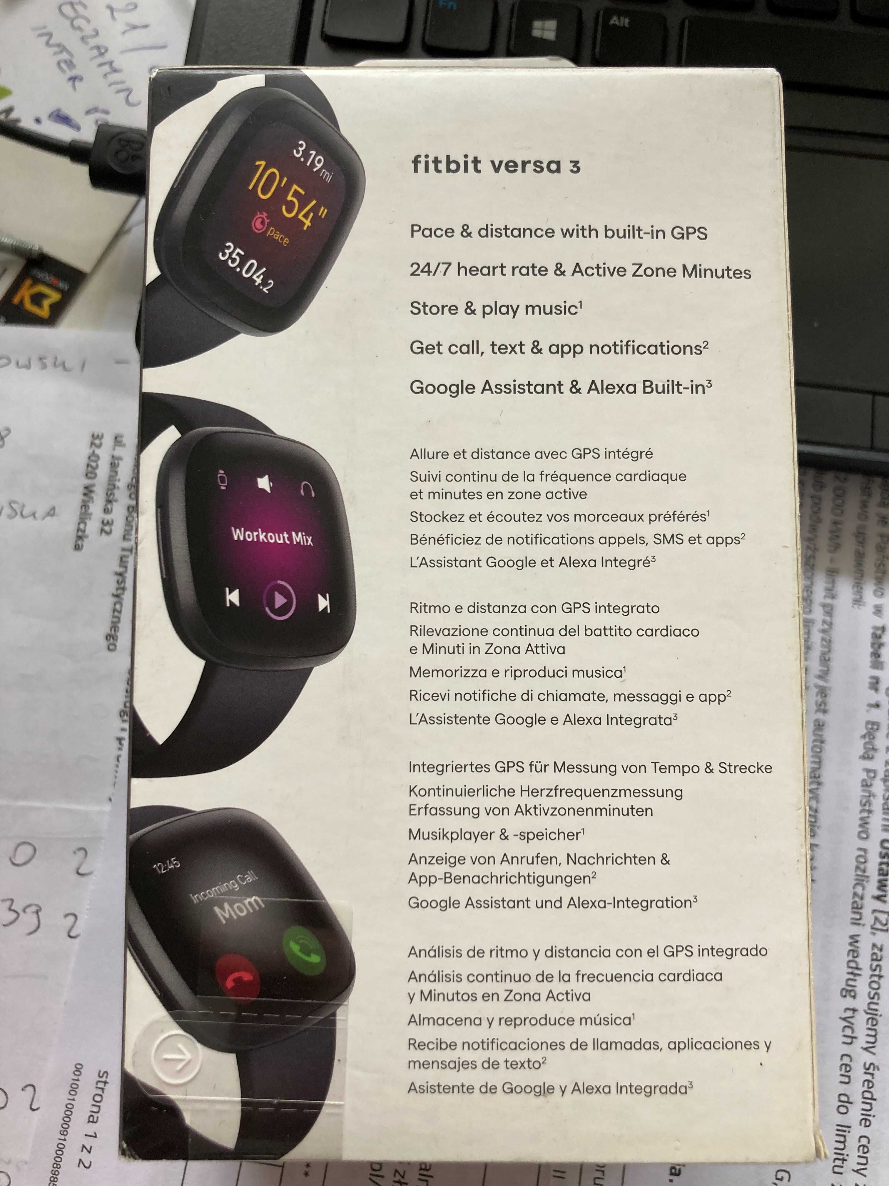 Smartwatch Fitbit Versa 3