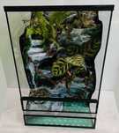 Terrarium dla jaszczurki z pełnym wyposażeniem TW09WSz