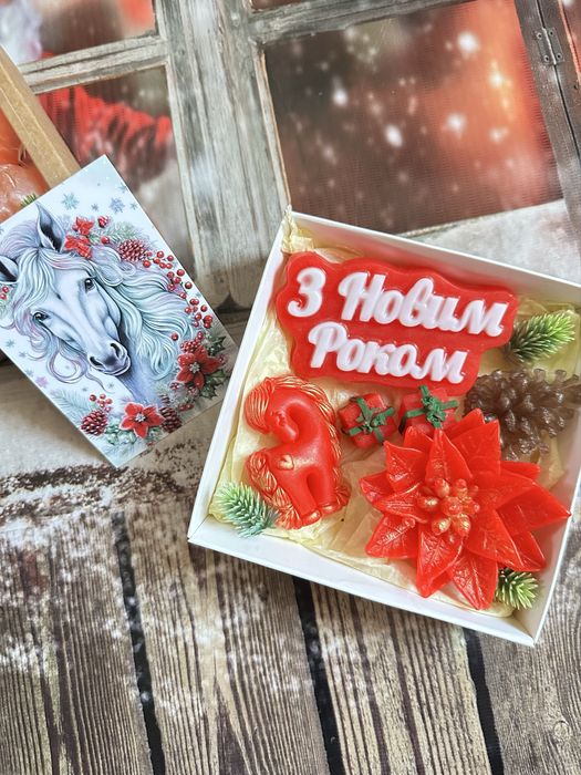 Подарунки до нового року,сувенірне мило-комплімент для колег