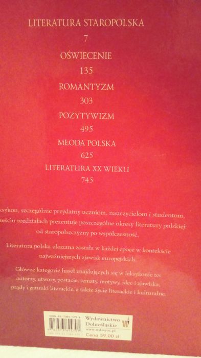Wielki leksykon literatury polskiej. Epoki literackie
