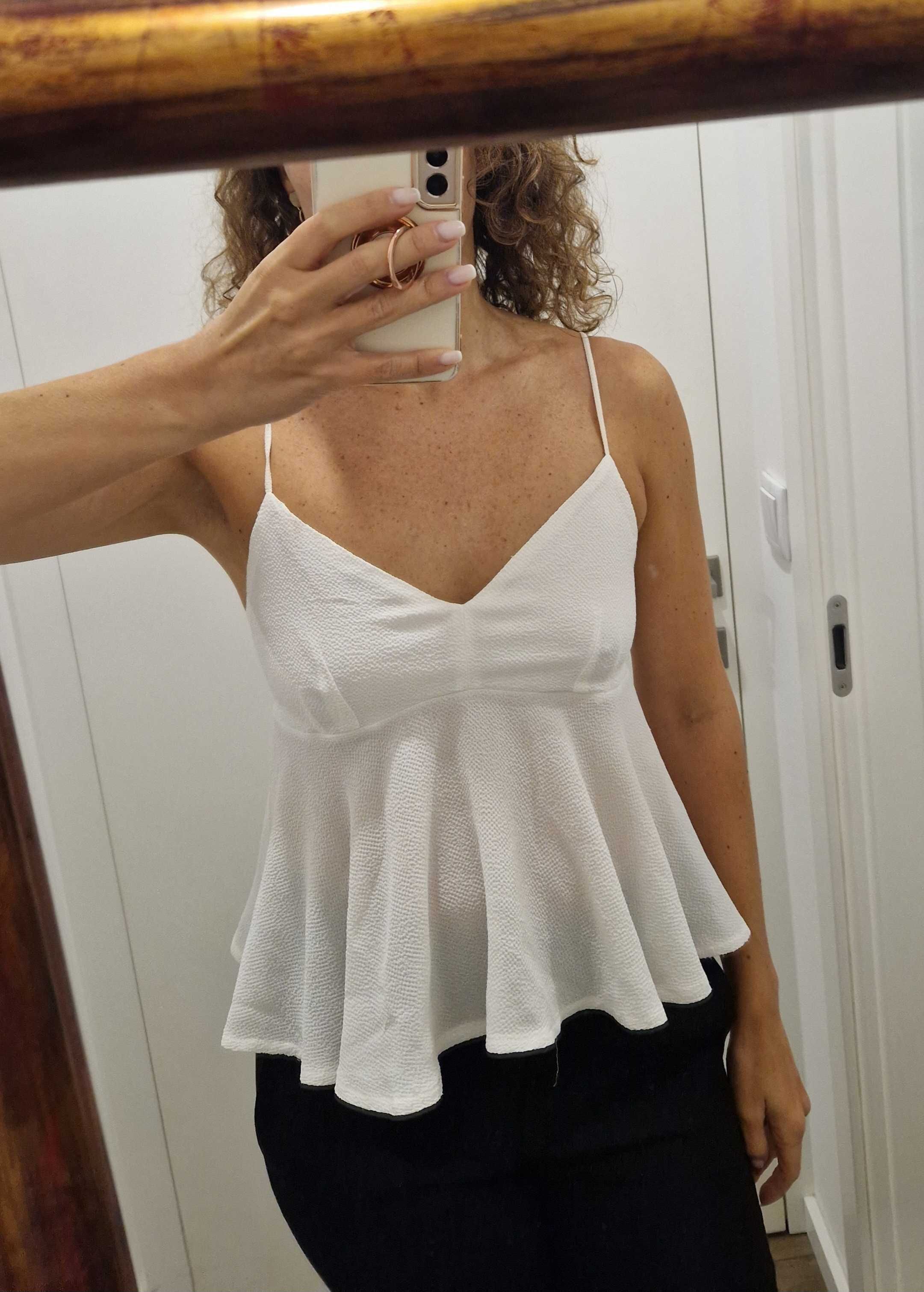 Top zara branco S