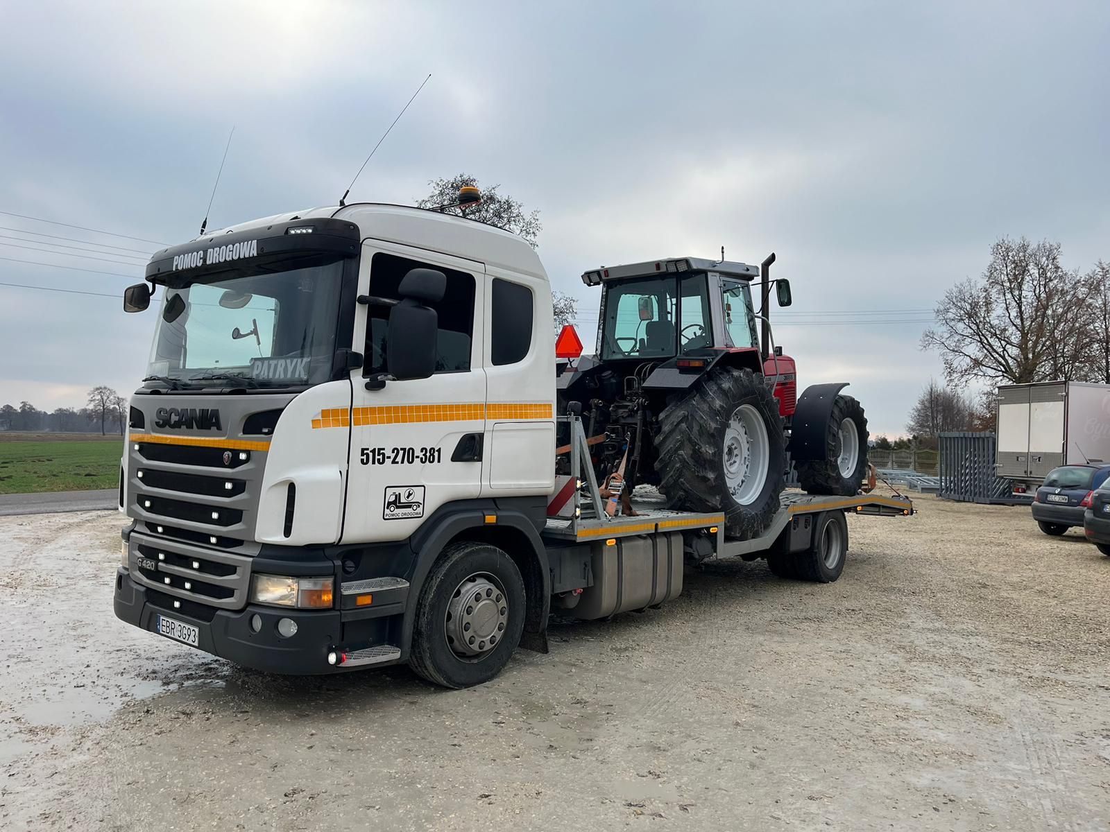 AutoLaweta Holowanie Laweta Transport maszyn ciągników wózków koparek