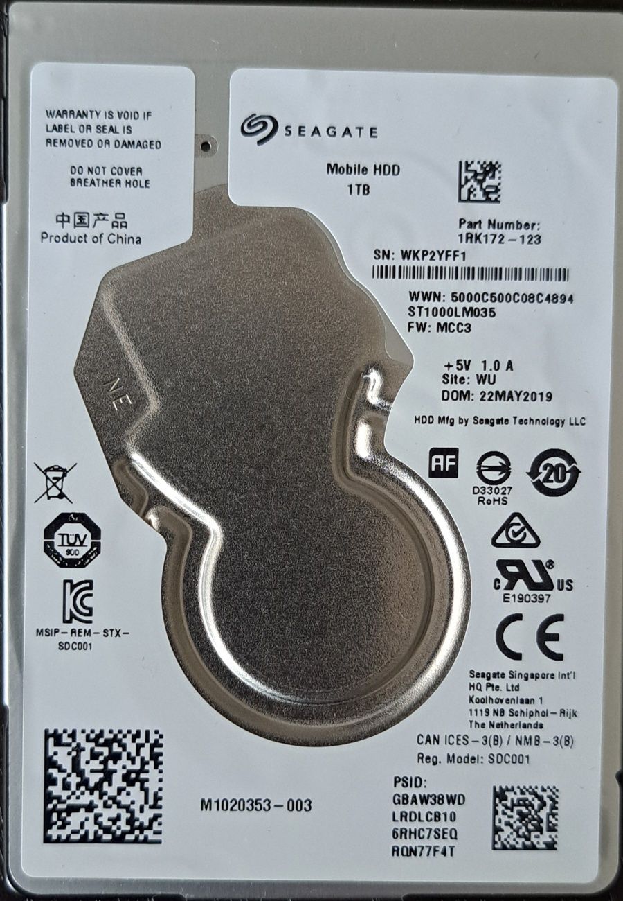 Dysk Twardy 2,5" HDD 1 TB