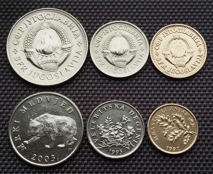 Колекція монет Республіка Хорватія 6 шт. за 165 грн.
