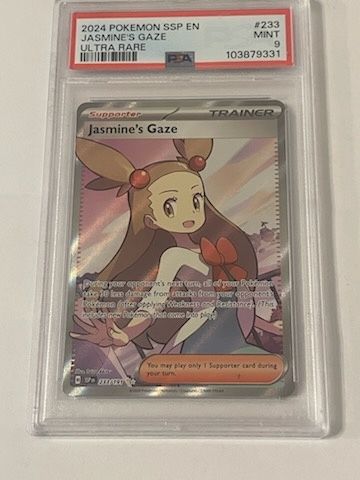Pokemon Jasmine’s Gaze SSP EN 2024 PSA 9 Ultra Rare