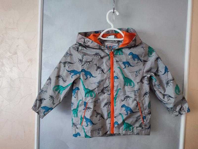 Куртка вітровка з динозаврами f&f