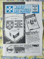 Programa Auxerre Sporting UEFA 1984 e 85