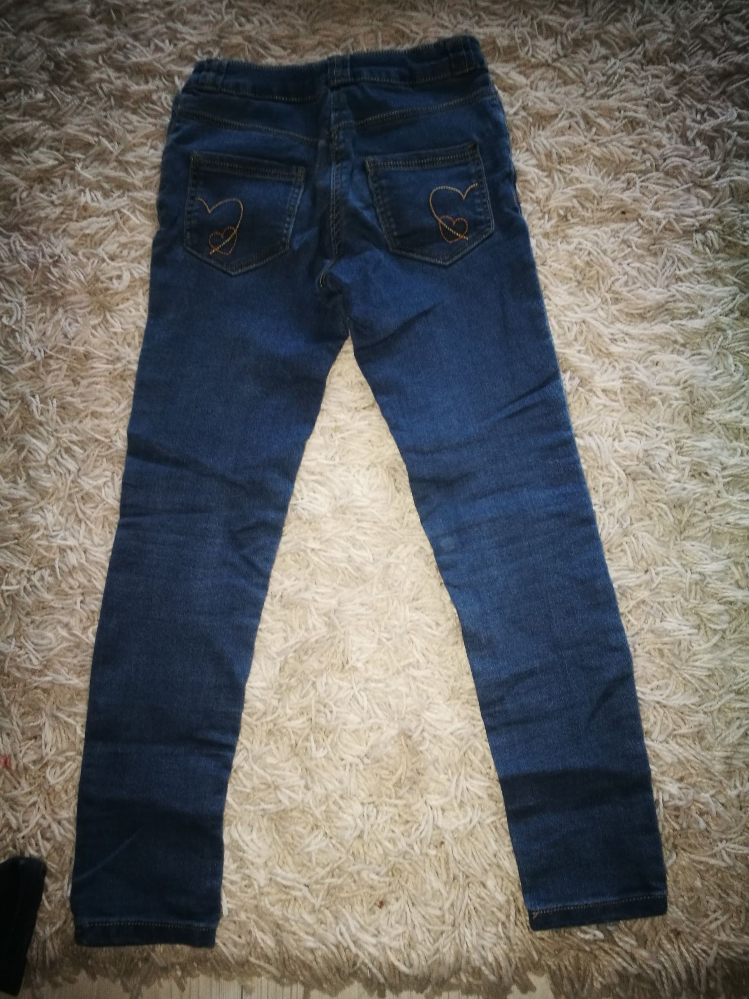 Spodnie jeansy dla dziewczynki rozm. 128