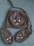 Gorro + luvas PETIT BATEAU 3/6 meses
