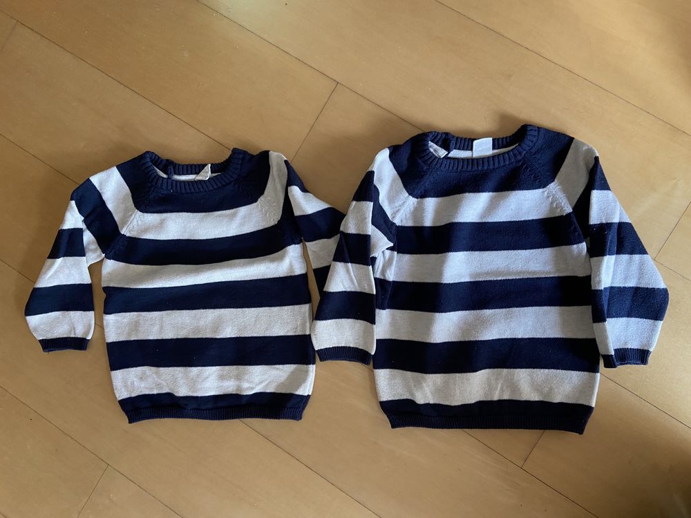 Sweter zimowy (2 szt.) / HM / Sweterek na zimę / 86 / dla bliźniaków