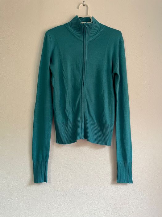 Casaco azul turquesa