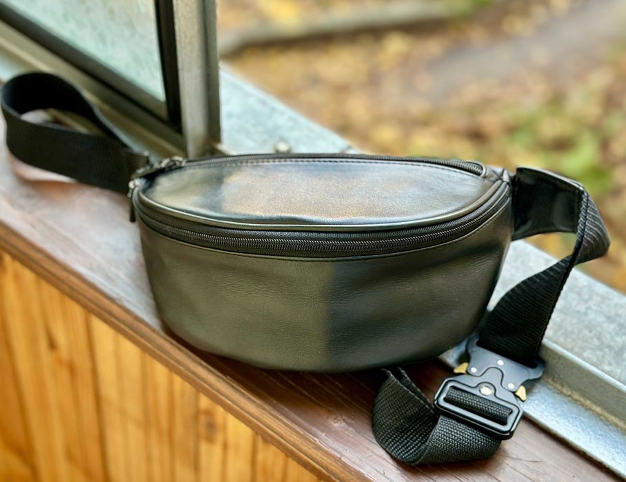 Сумка бананка Tula натуральна шкіра