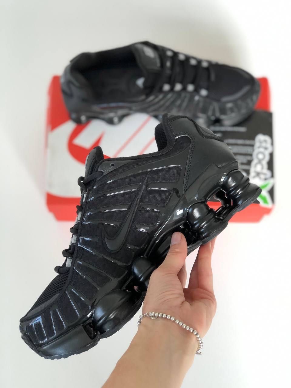 Мужские кроссовки Nike Shox LT black. Размеры 40-45