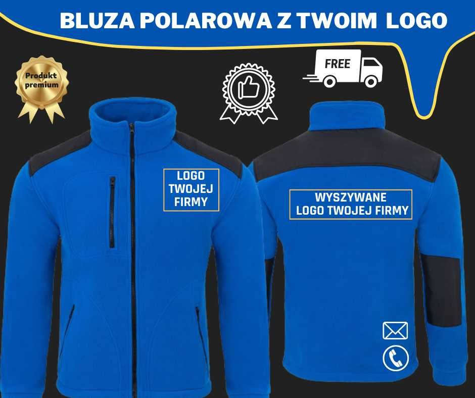 +++ Polar Premium Dla EKIPY BUDOWALNEJ z Twoim Logo Bluza Polarowa+++