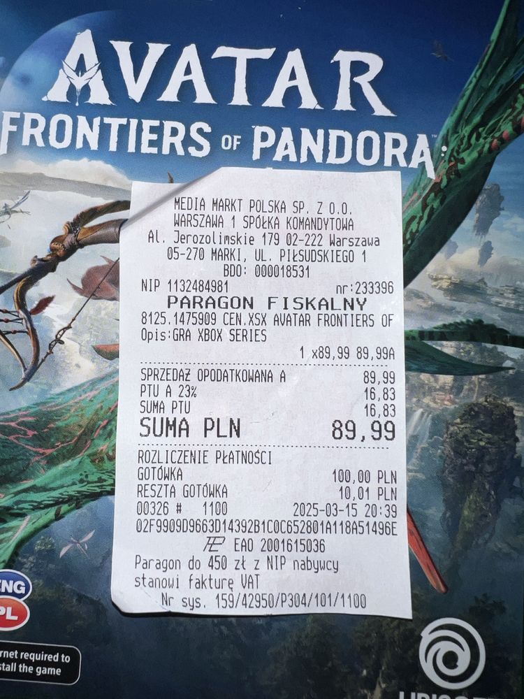 Gra Avatar Frontiers of Pandora