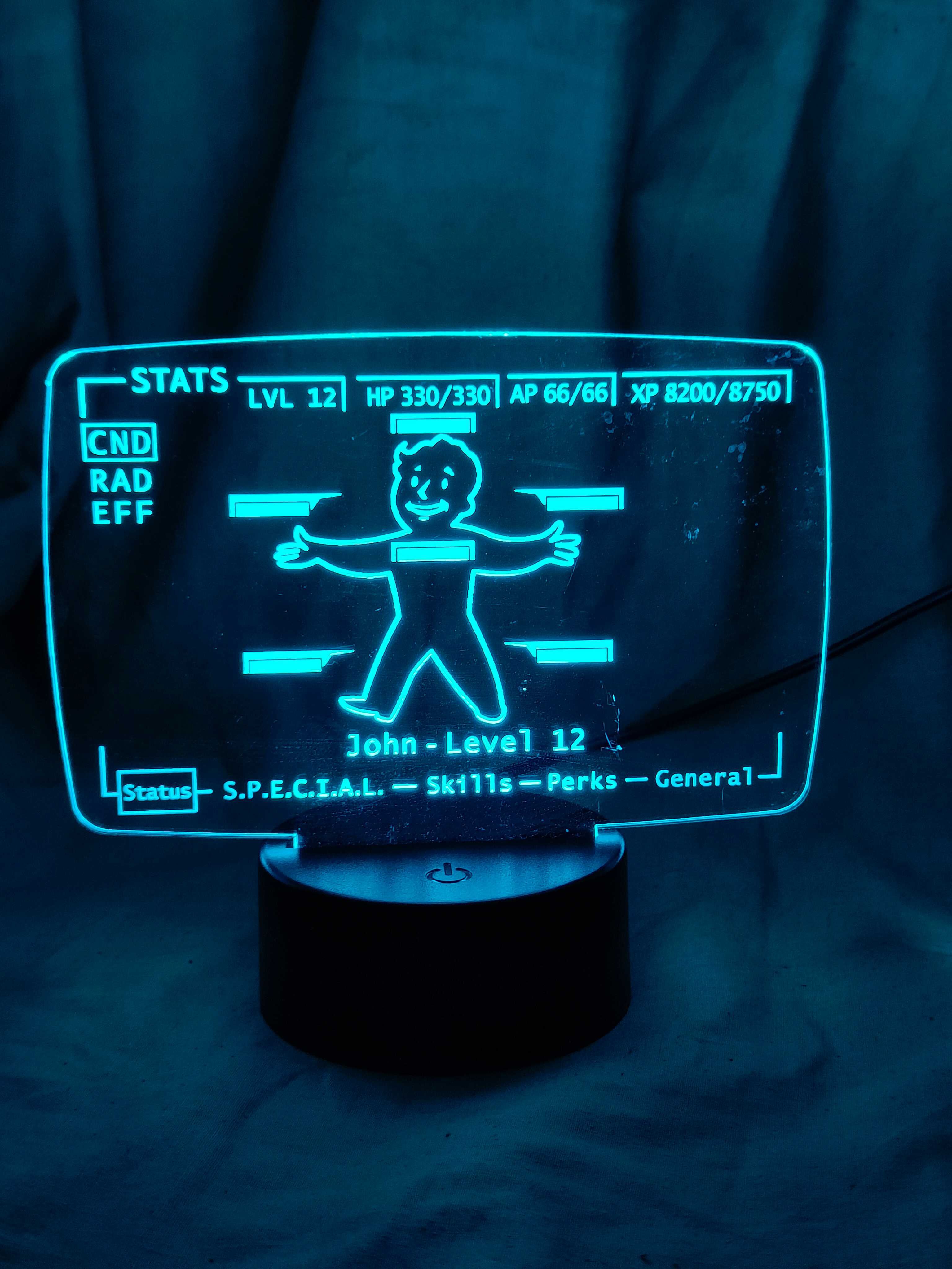 Pipboy Fallout - Lampka nocna RGB Pip-boy