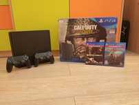 PlayStation 4 Slim 1TB + 2 джойстика + Mortal Kombat X + God of War 4