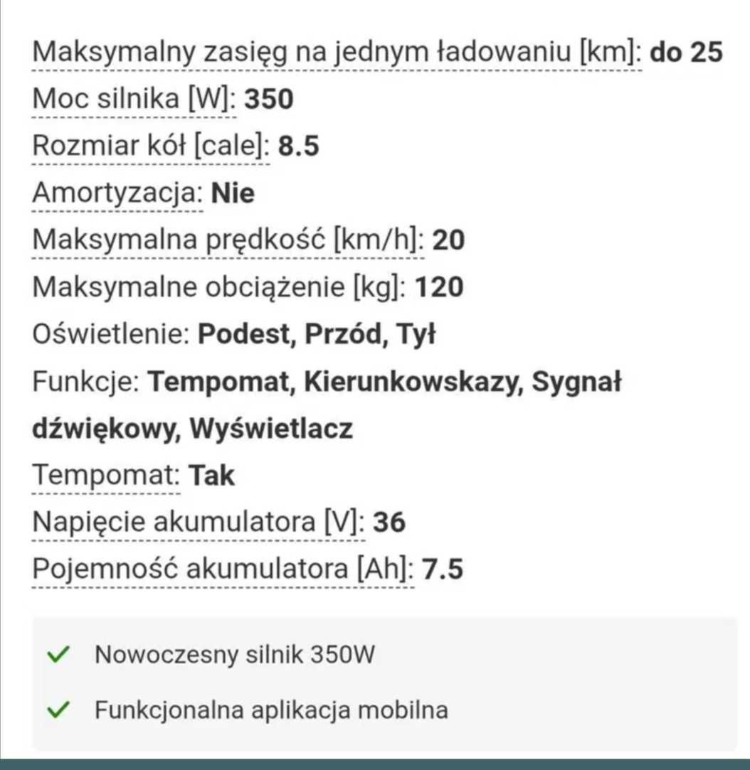 Hulajnoga elektryczna SHARP
