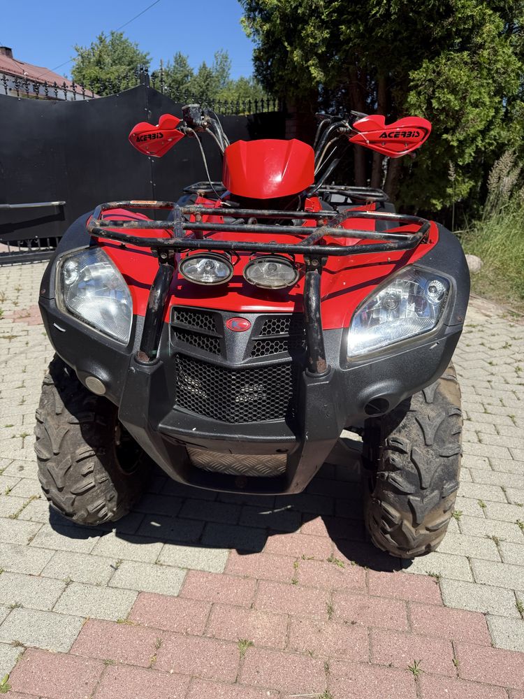 Kymco Mxu 500 z 2008 roku 4x4 hak