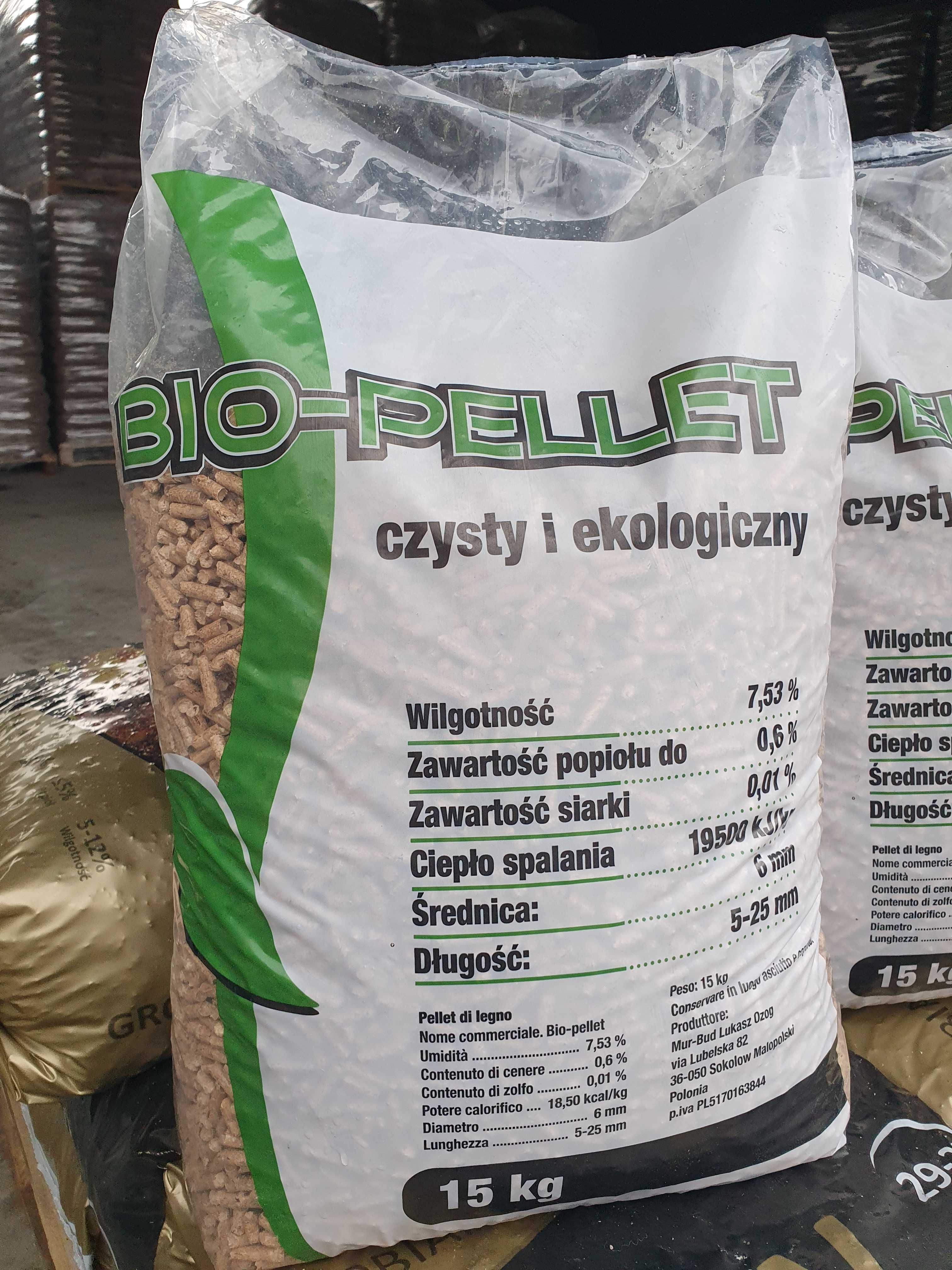 Pellet iglasty 6mm A1, producent BIO PELLET