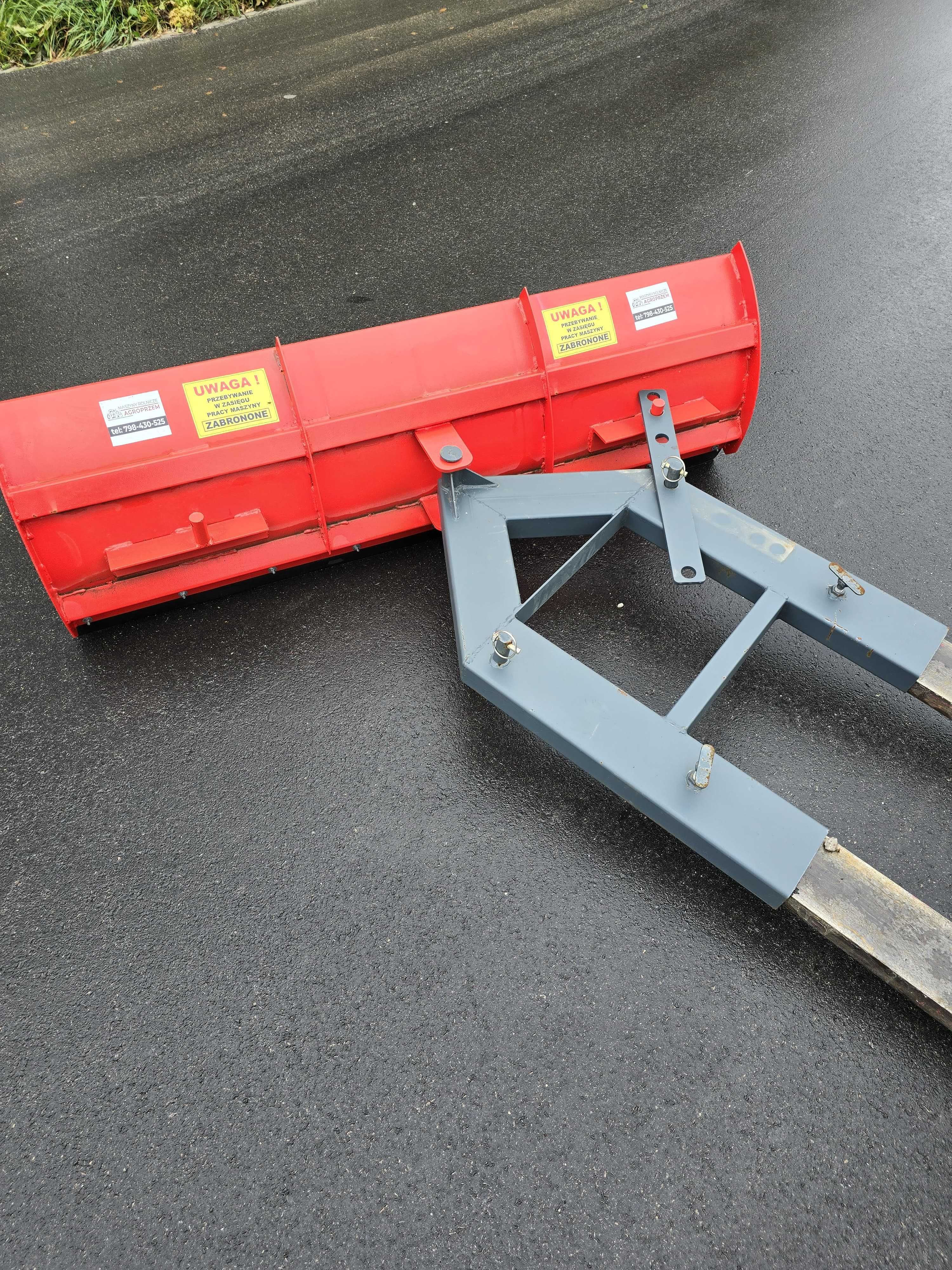 Solidny pług do śniegu do wózka widłowego masywny wytrzymały TRANSPORT