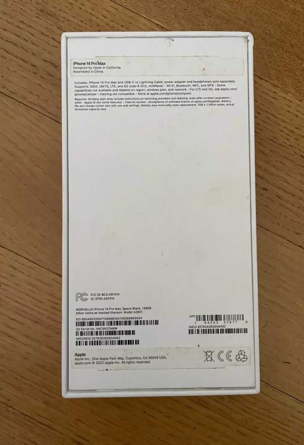 APPLE IPHONE 14 Pro Max 128GB Czarny  Doskonały! 100%