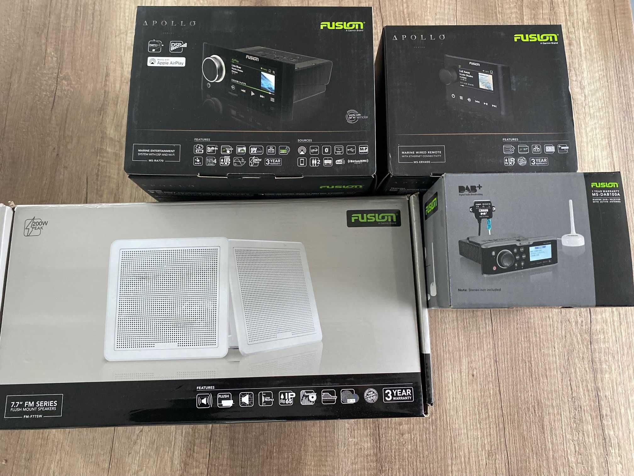 Zestaw Garmin Fusion MS-RA770 / MS-ERX400 / FM - F77SW / MS-DAB100A