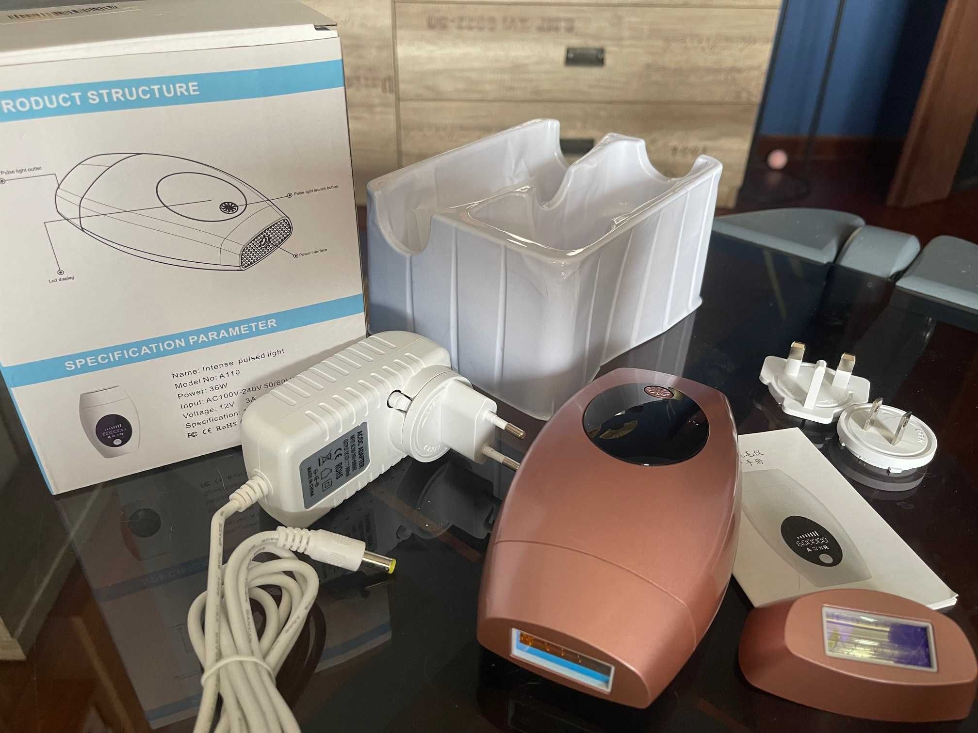 Depilator laserowy z dodatkową głowicą na podczerwień IPL-A110