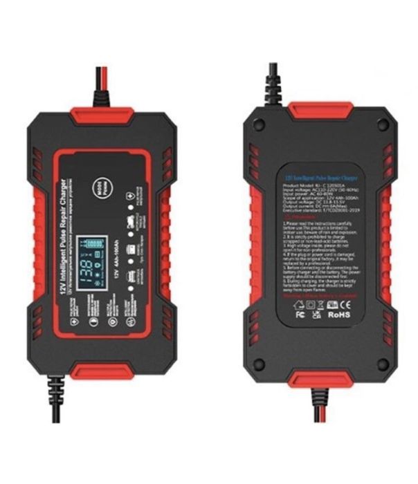 Автоматична зарядка з РК-дисплеєм і функцією відновлення 12V 6A