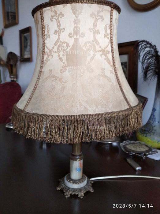 lampa onyx mosiądz