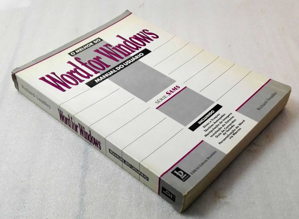 Livro Word for Windows - Manual Usuário