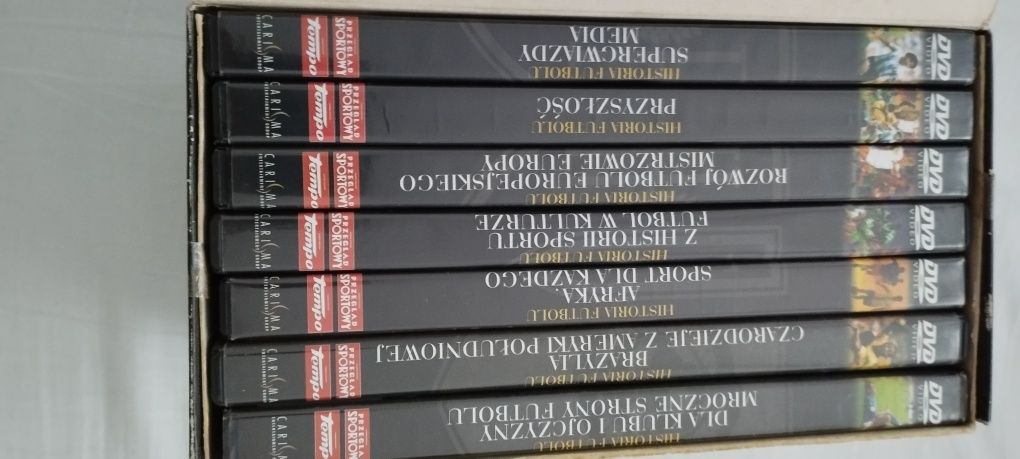 Płyty DVD 7 sztuk.Piłka nożna. Historia futbolu piękna gra.