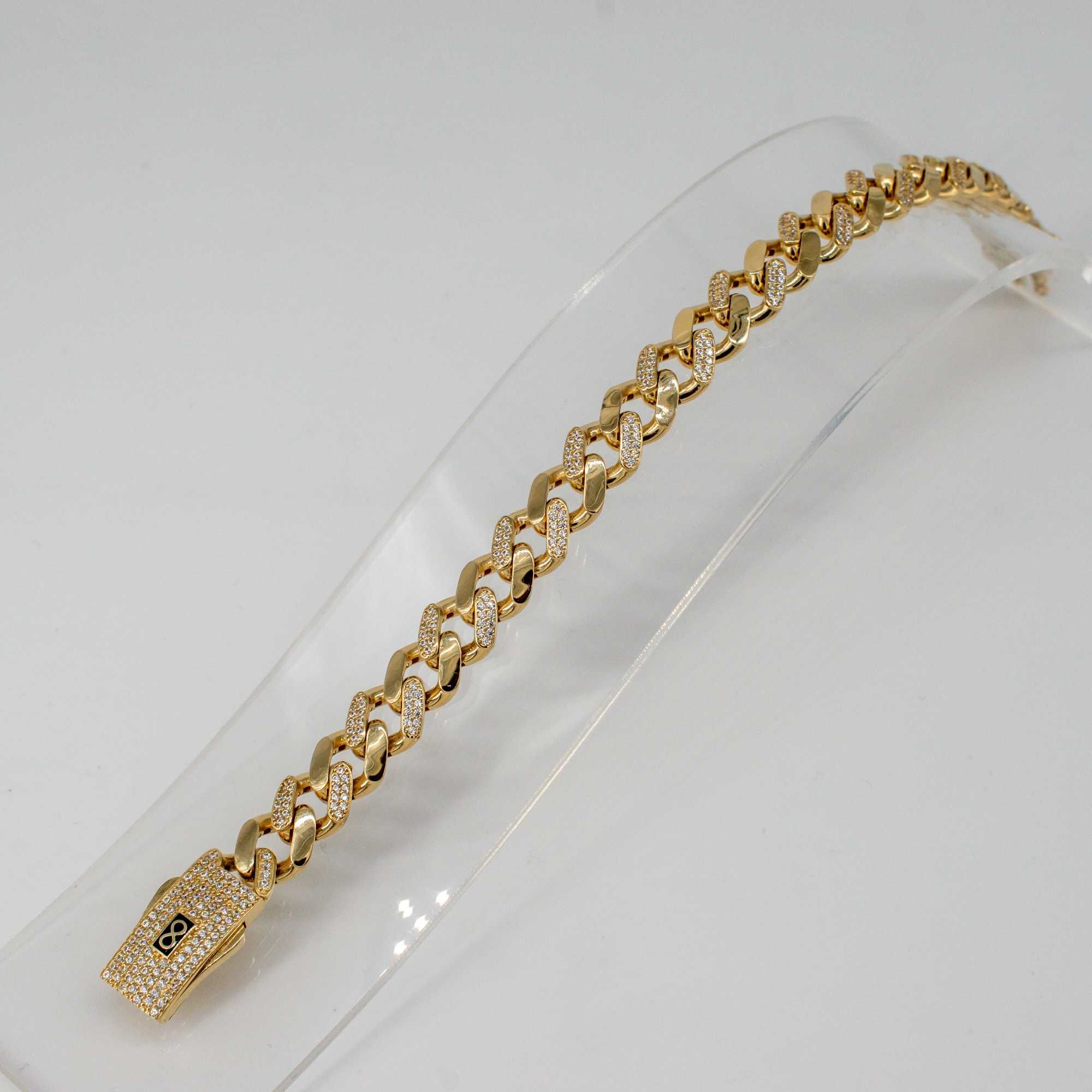 Złota bransoletka 585 15,19gram 19,5cm Nowa WYSYŁKA GRATIS
