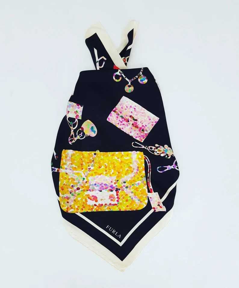 Вінтажний шовковий шарф Furla