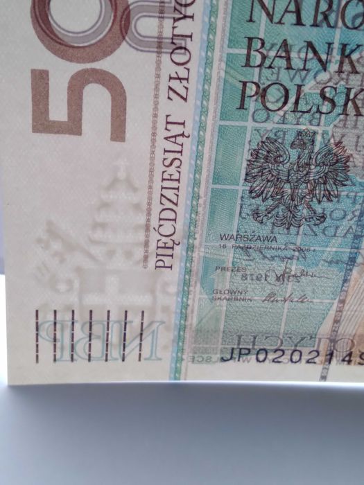 50 złotych papież, banknot kolekcjonerski