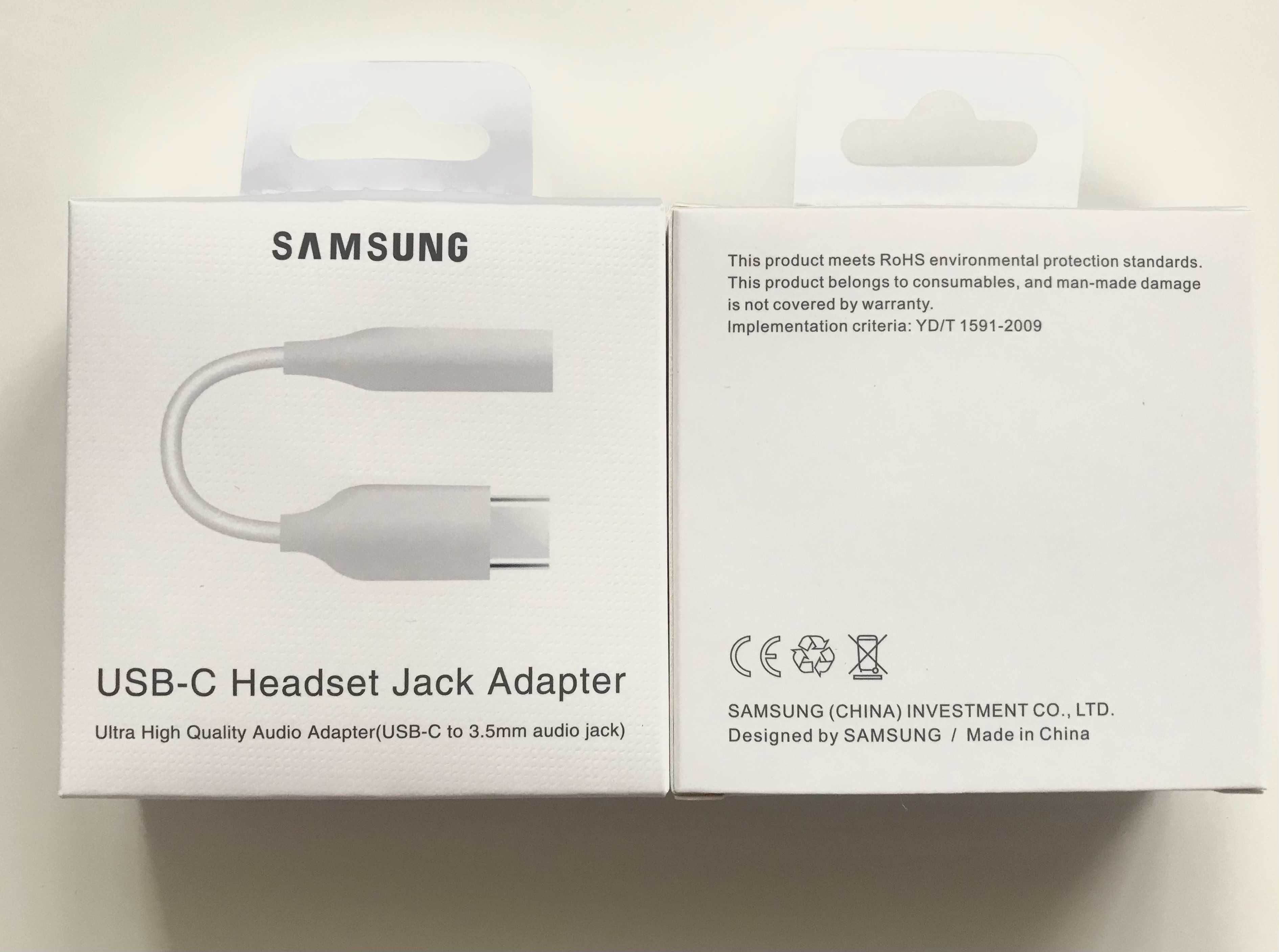 Kabel Przejściówka USB-C na AUX Adapter do Samsunga Typu C 3,5mm Jack
