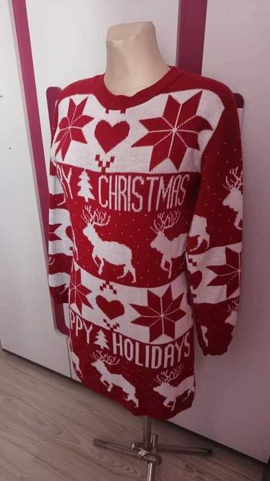 Świąteczna sukienka L śliczna zadbana wygodna