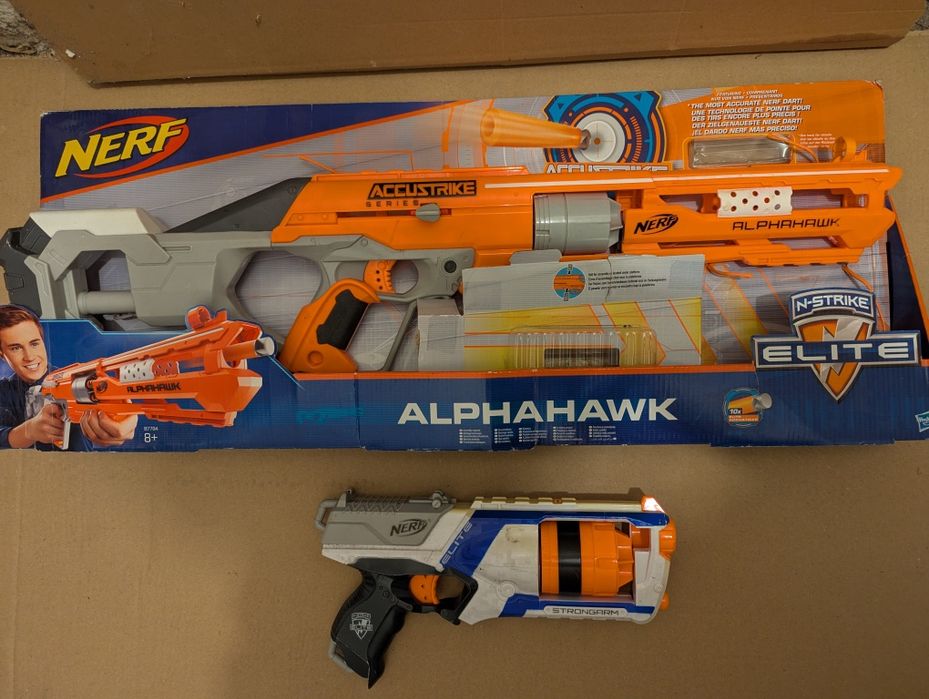 Nerf alphahawk + elite - 2 szt
