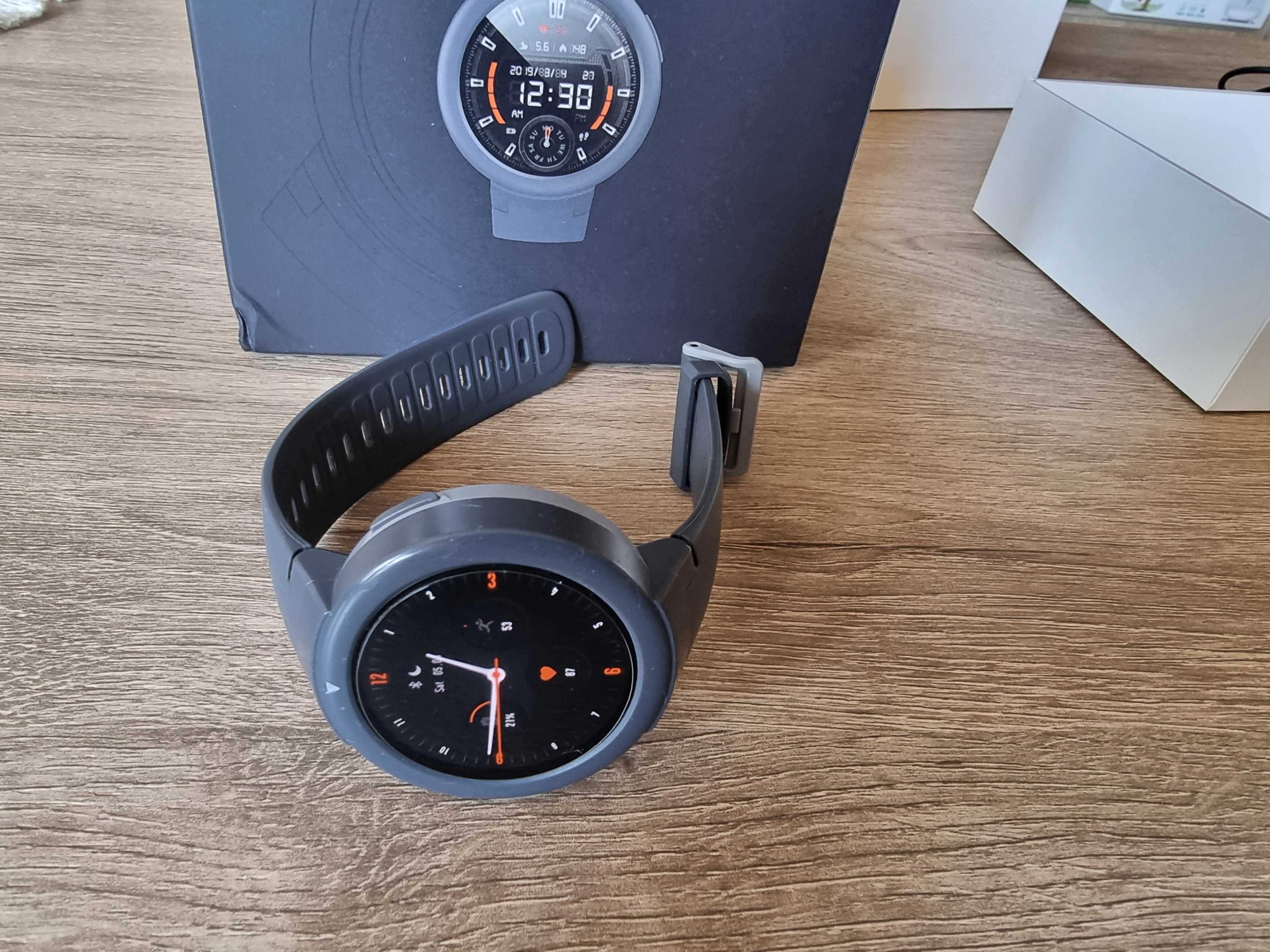 Smartwatch Amazfit Verge Lite szary + etui + 2x szkło